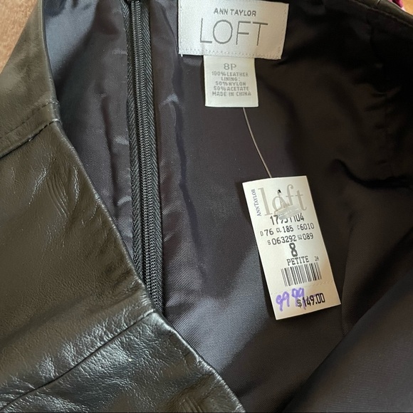 Loft | Black Leather Skirt - Picture 3 of 6